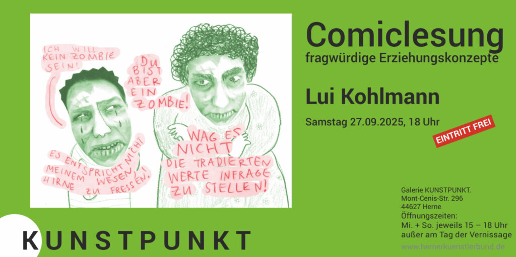 Comic-Lesung: Fragwürdige Erziehungskonzepte im Herner Kunstpunkt